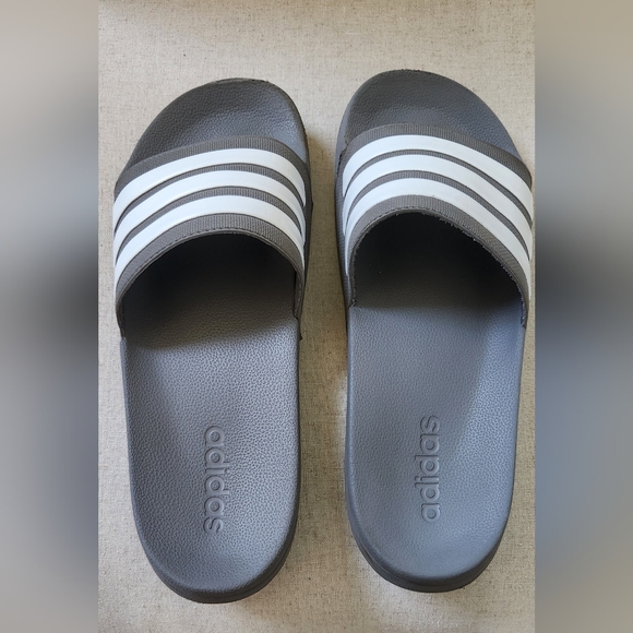 Mens Adidas Cloudfoam Slides - Picture 2 of 7